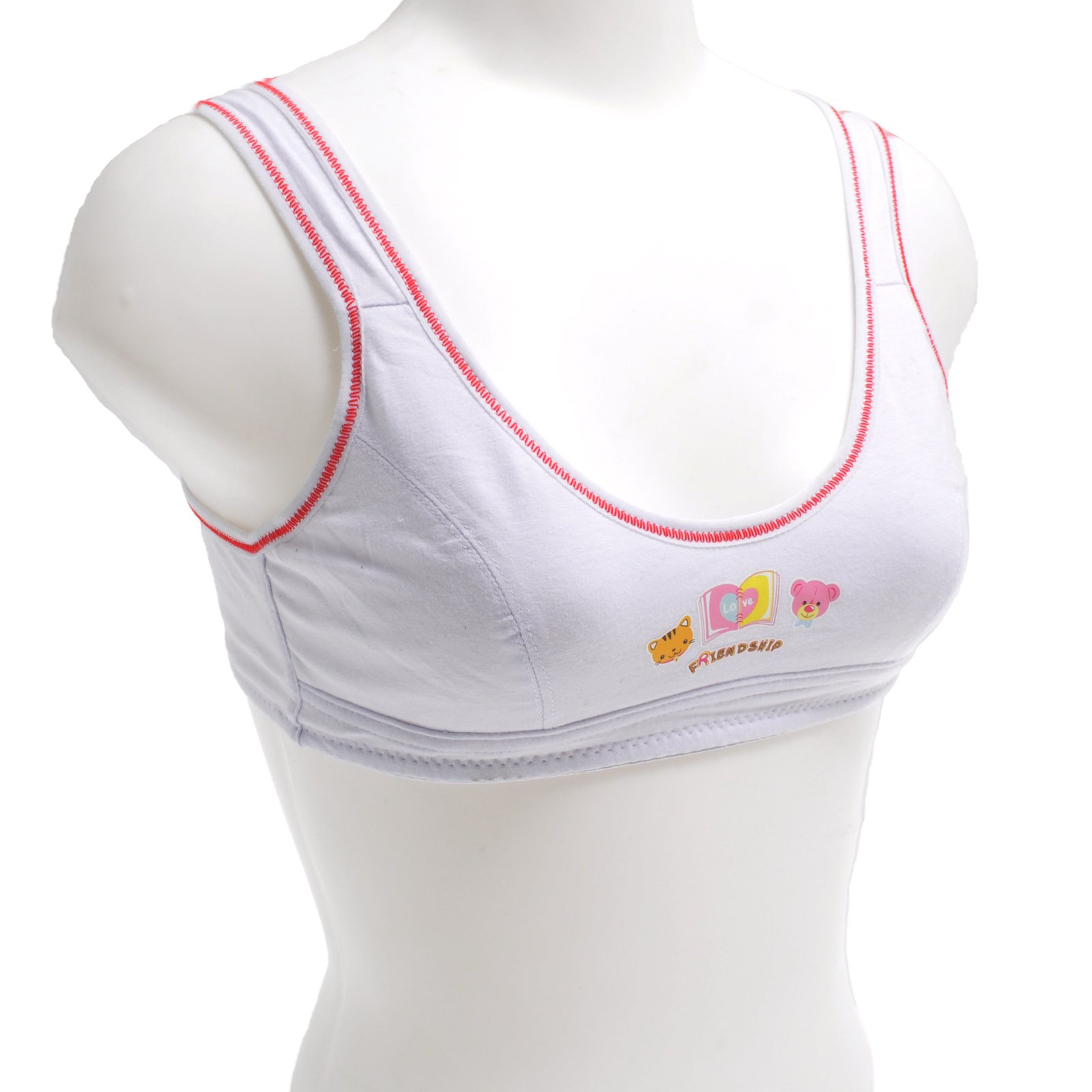 Angelina Girls Cotton Wide Strap Training Bras (6-Pack) - Image 4